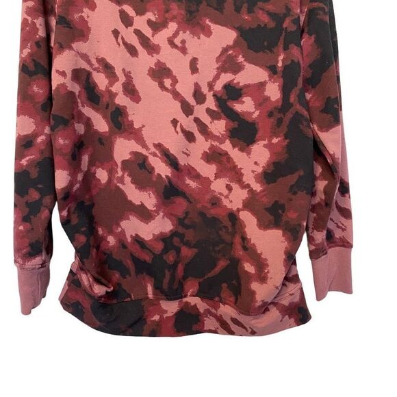 Isabel Maternity Small Purple Tie Dye Sweatshirt Cinched Sides Loungewear - Picture 4 of 10